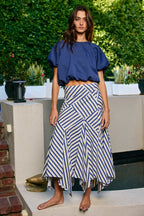Bucketlist Scuba Bubble Hem Crop Top