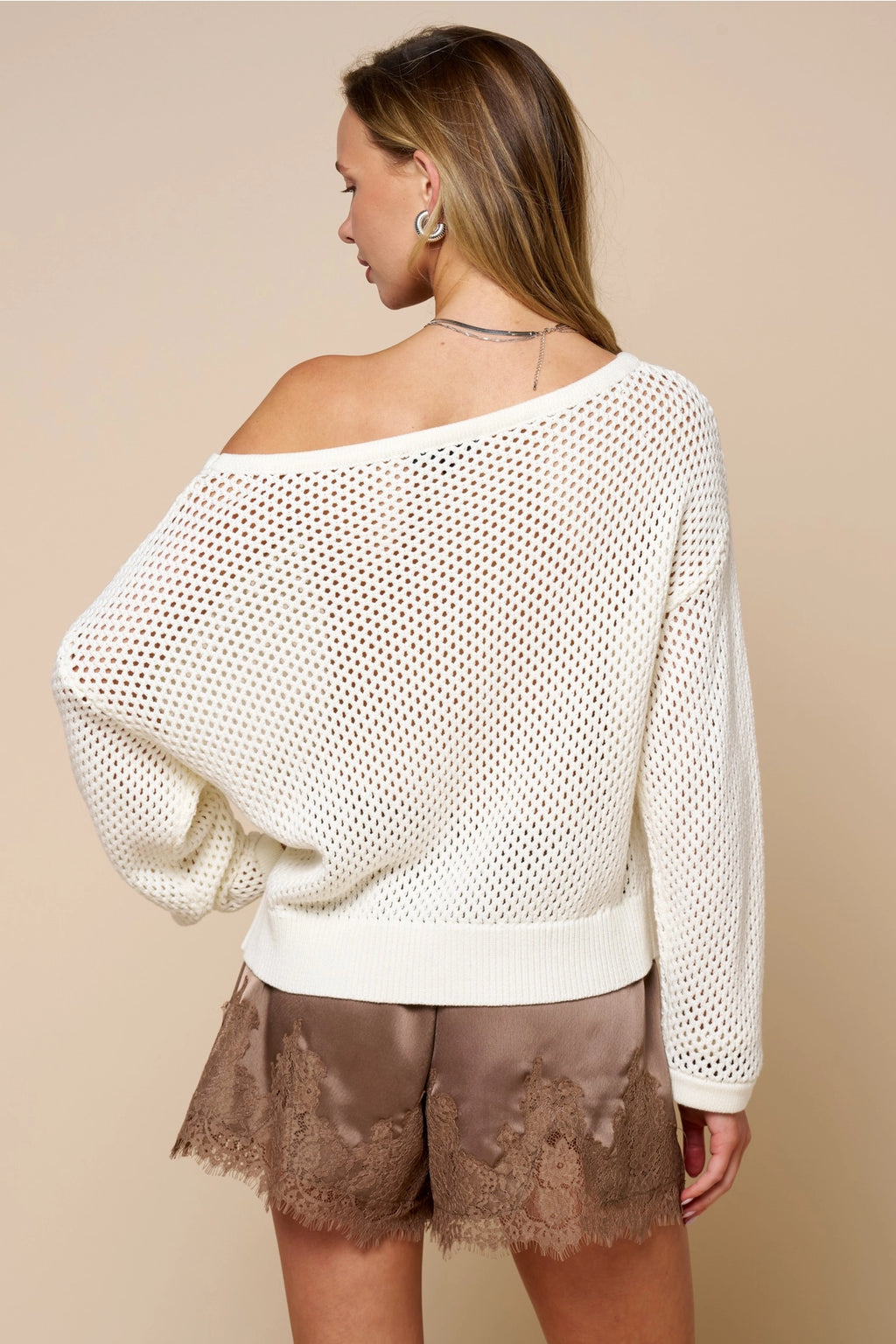 Lemon Soda Open Stitch Sweater