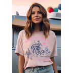 Hold Your Horses Mineral Graphic Top