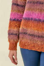 Mystree Multicolor Striped Sweater