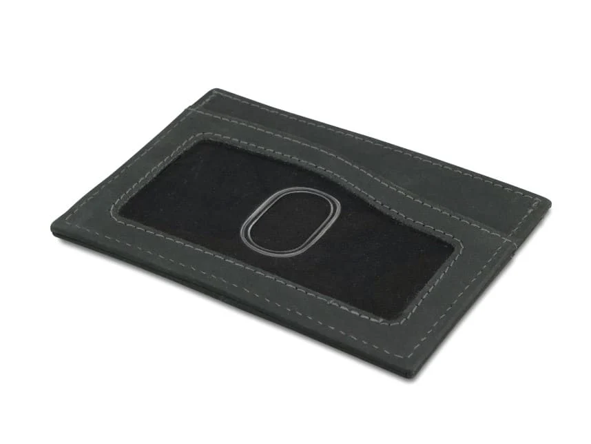 Carbon Black Leggera Card Holder ID Window