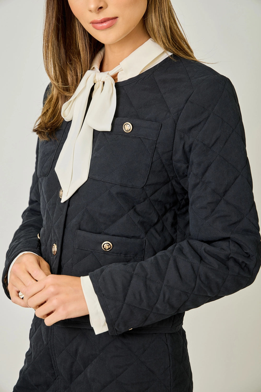 Mystree Black Quilted Jacket