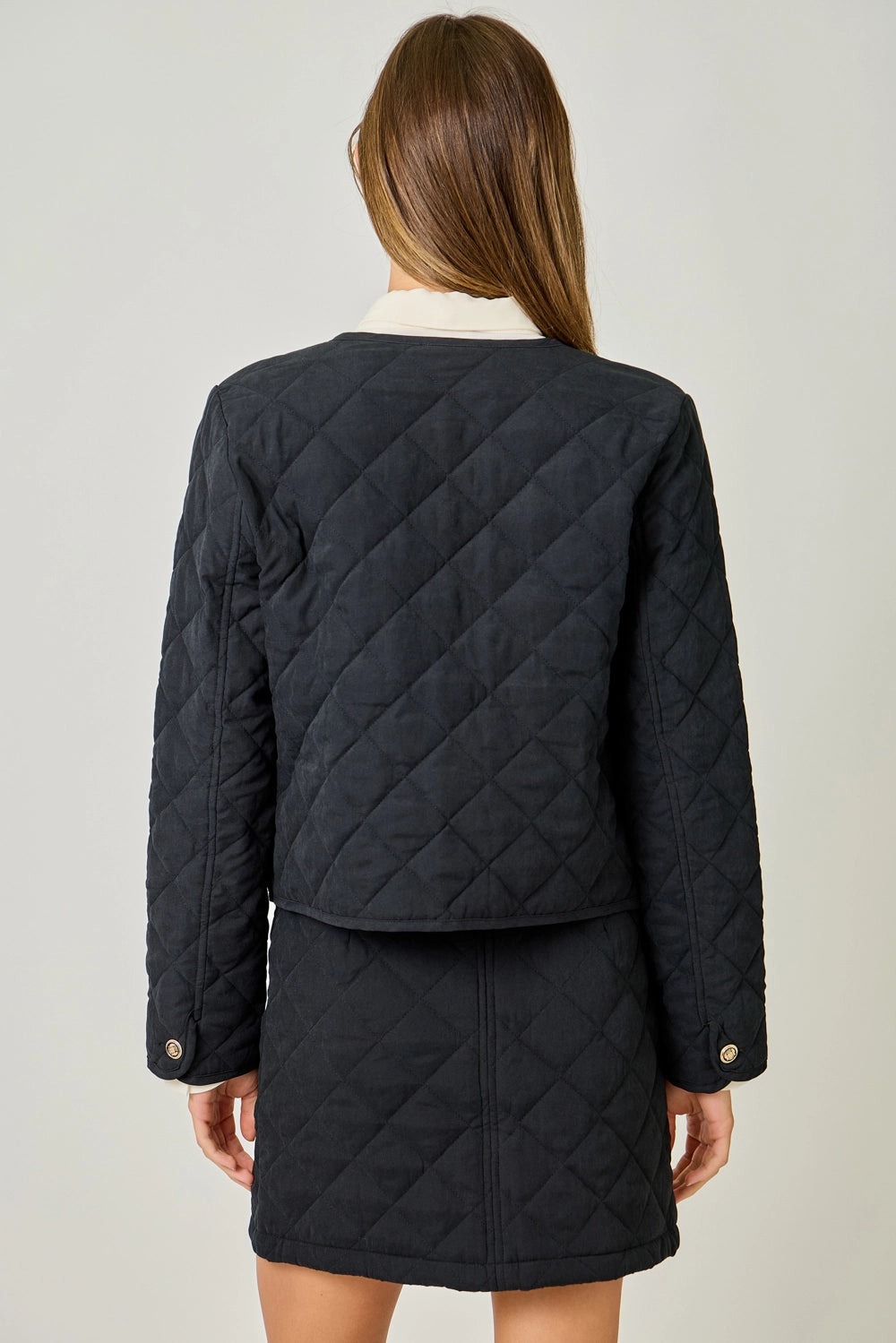 Mystree Black Quilted Jacket