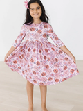 Here for the Candy 3/4 Sleeve Pocket Twirl Dress