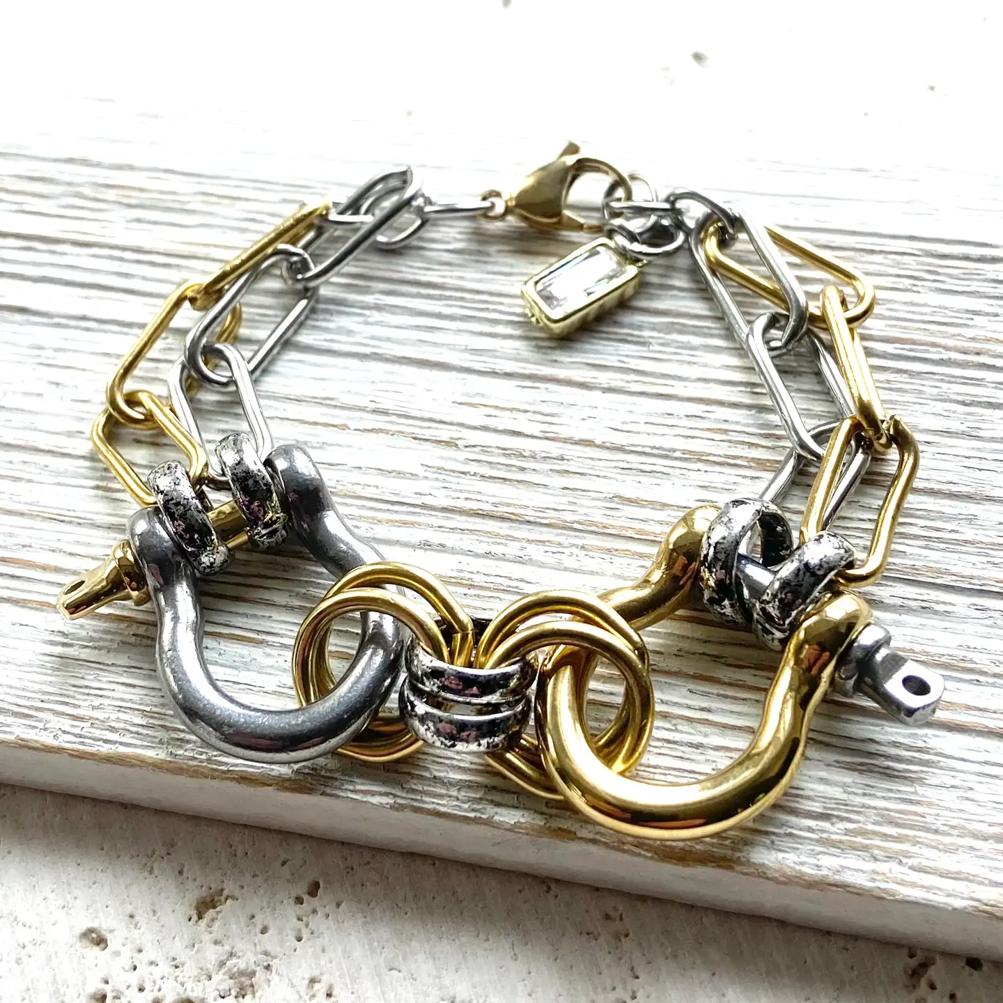 VB&Co. Double shackle bracelet
