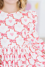 Mila & Rose Lovebug 3/4 Sleeve Ruffle Twirl Dress