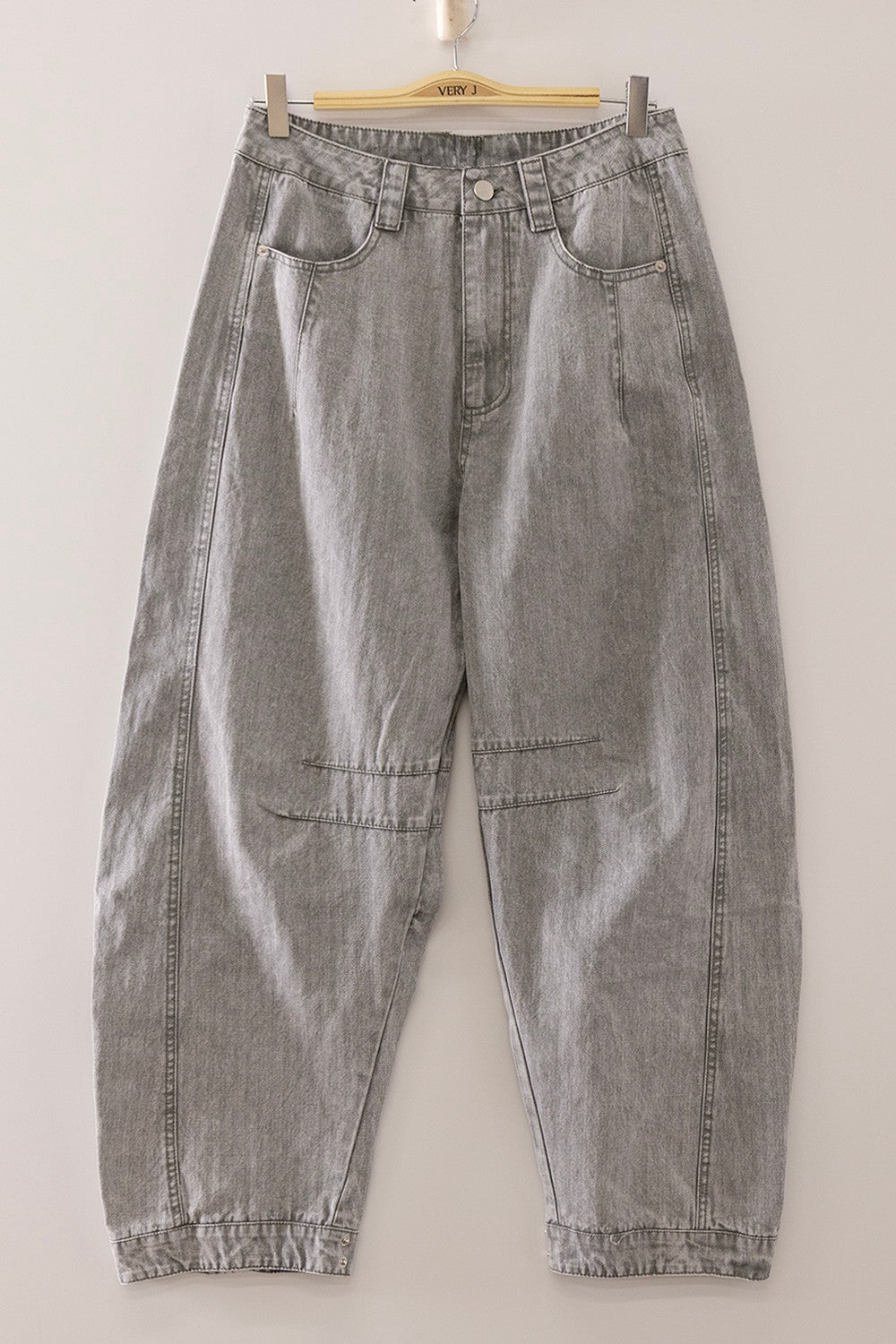 Very Jean Washed Denim Barrel Pants