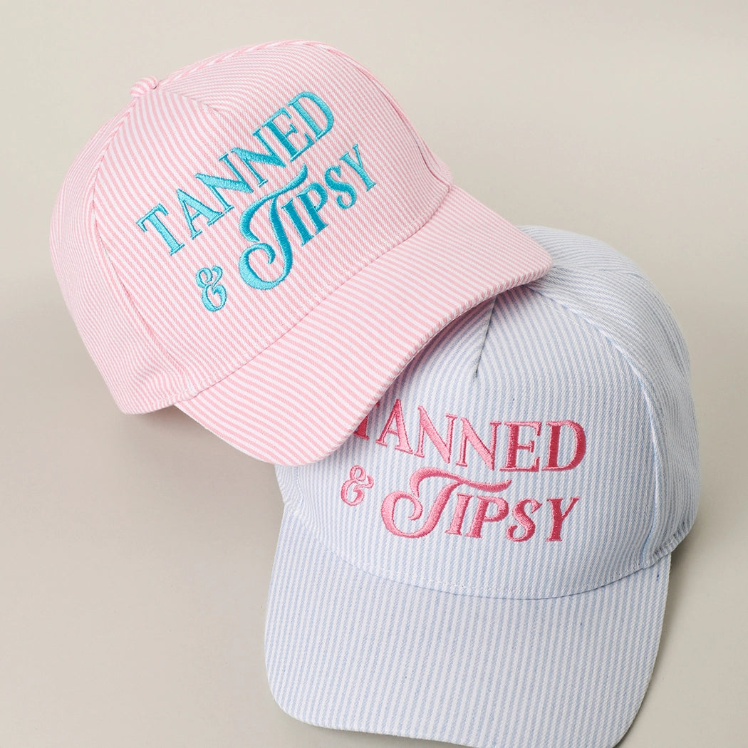 Tanned & Tipsy Embroidered Hat
