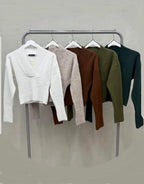 Anaz Crossover V-Neck Sweater