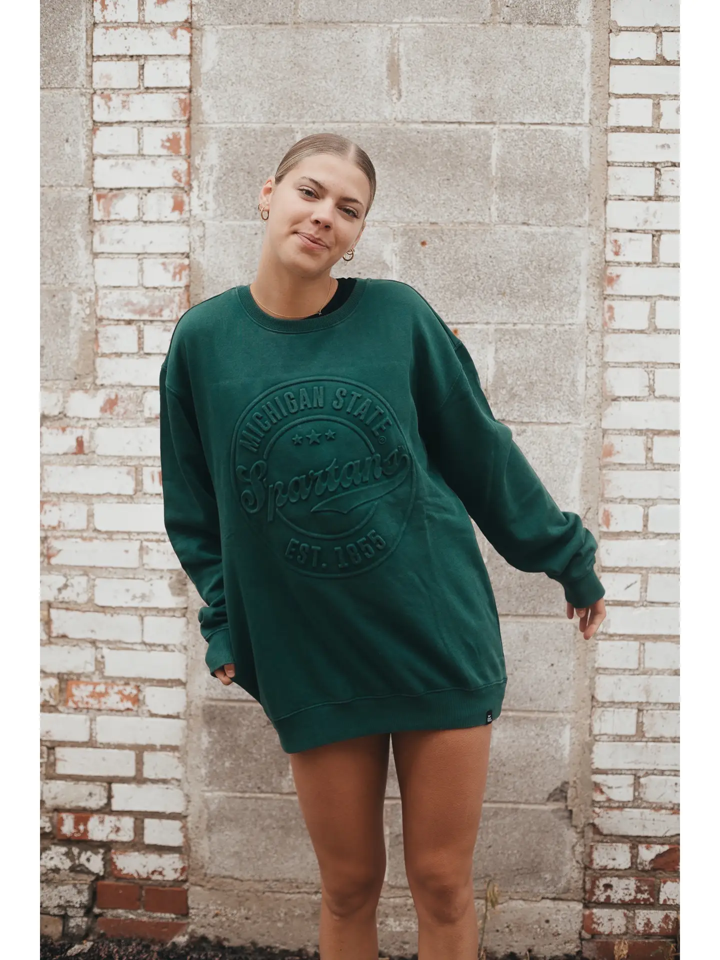 Michigan State Carson Circle Crewneck