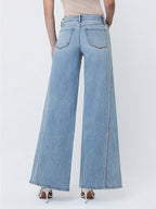 Flying Monkey Mid Rise Palazzo Twisted Seam Jeans