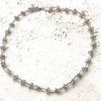 Silver Stainless Steel Barbed Wire Necklace