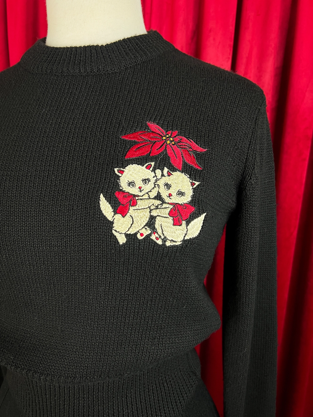 Mischief Made Yuletide Kittens Long Sleeve Sweater
