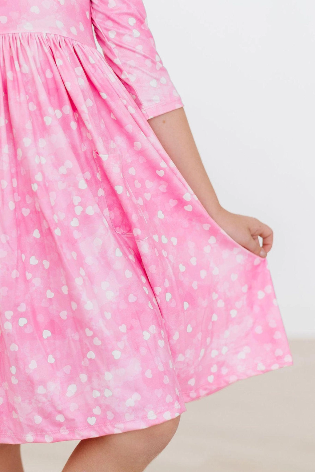 Mila & Rose Shine Bright 3/4 Sleeve Pocket Twirl Dress