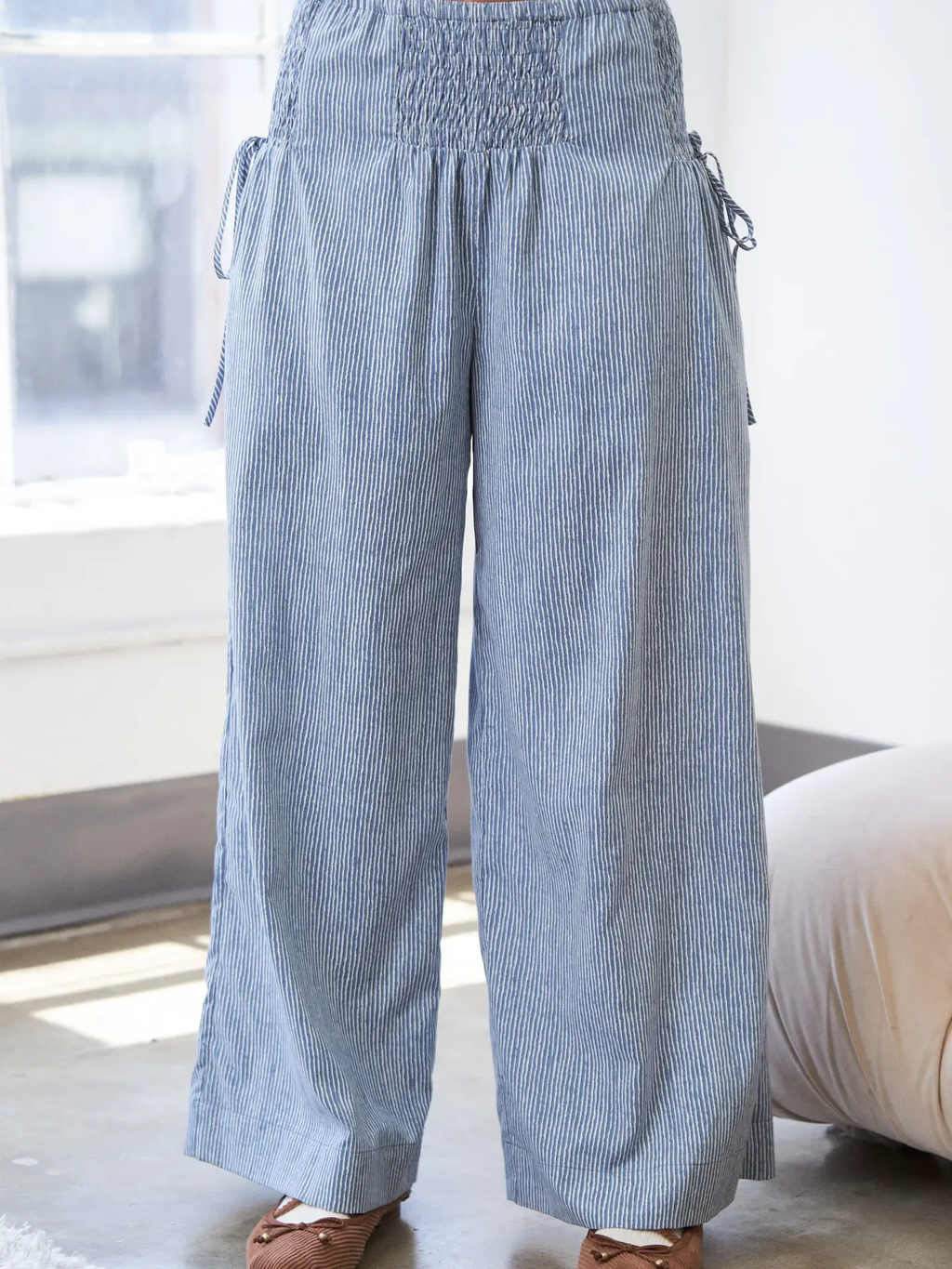 Striped Linen Pants