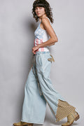 Patched Floral Garden Pants