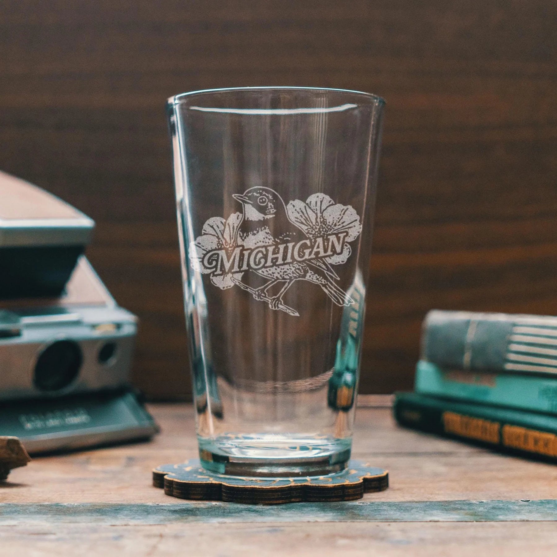 Michigan State Bird Pint Glass