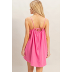 Gathered Tie Strap Dress