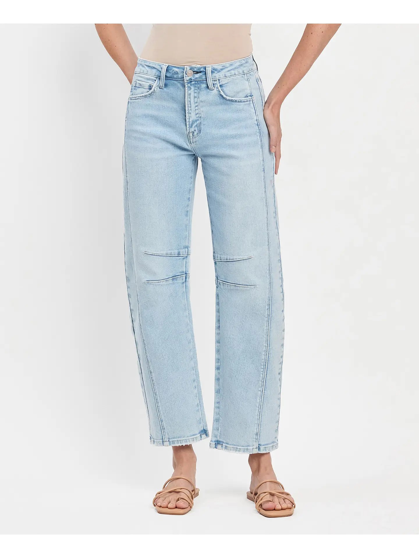 Flying Monkey Northern Lights High Rise Barrel Leg Jeans