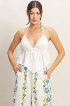 Waffle Halter Top