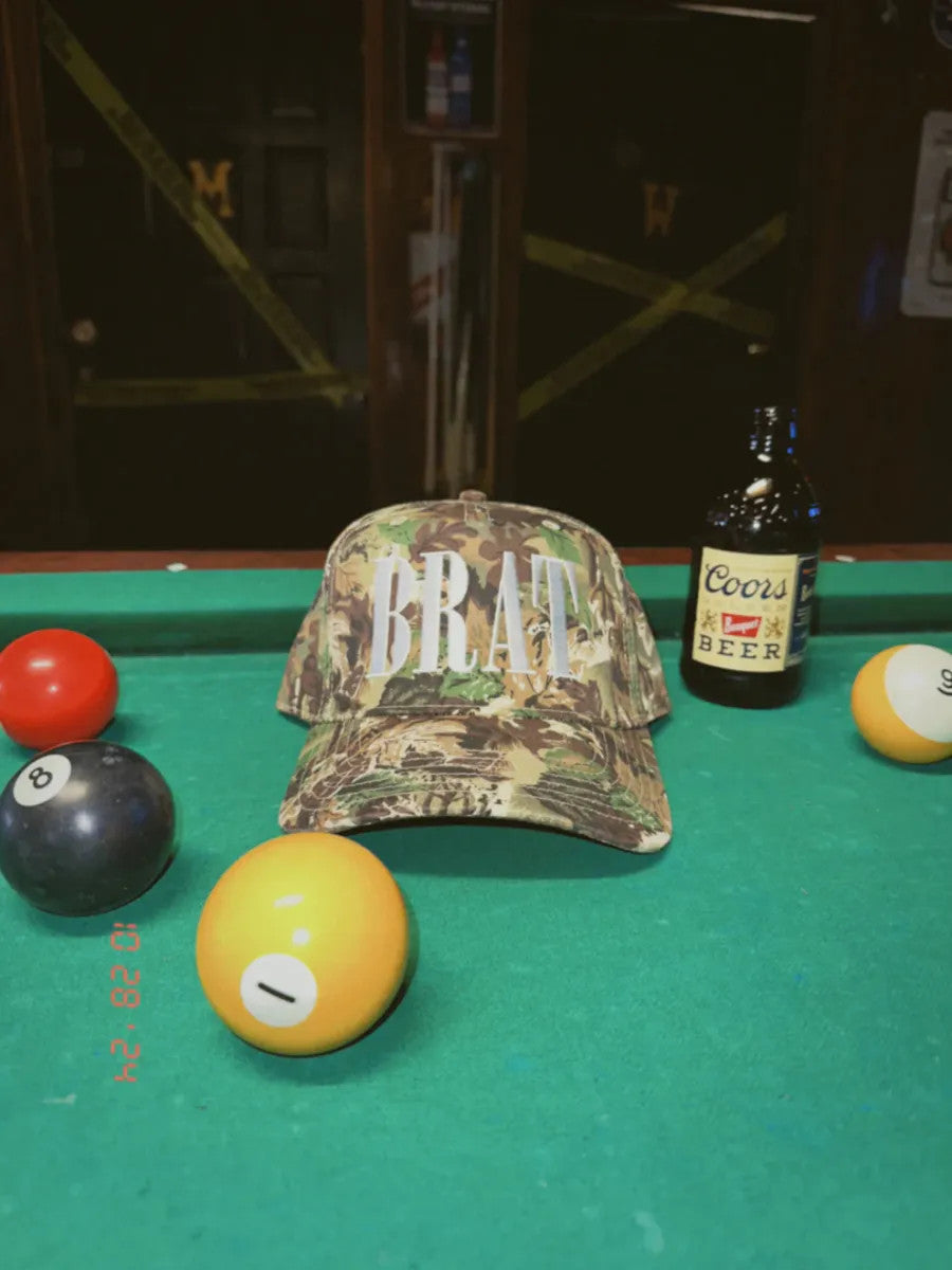Brat Camo Snapback Hat