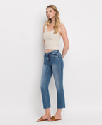 Vervet Carlene Mid-Rise Stretch Slim Straight