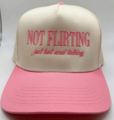 Not Flirting Just Hot Snapback Hat