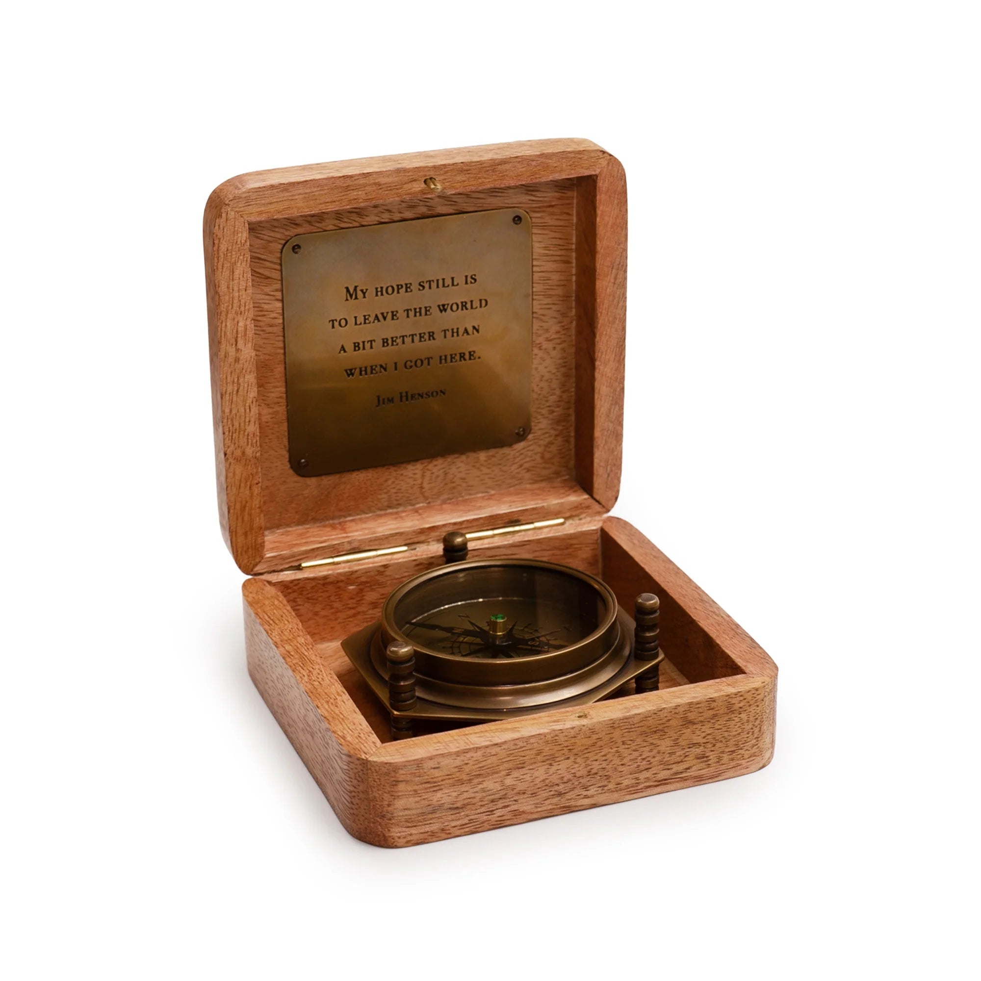 Tripod Compass in Jim Henson Wooden Box