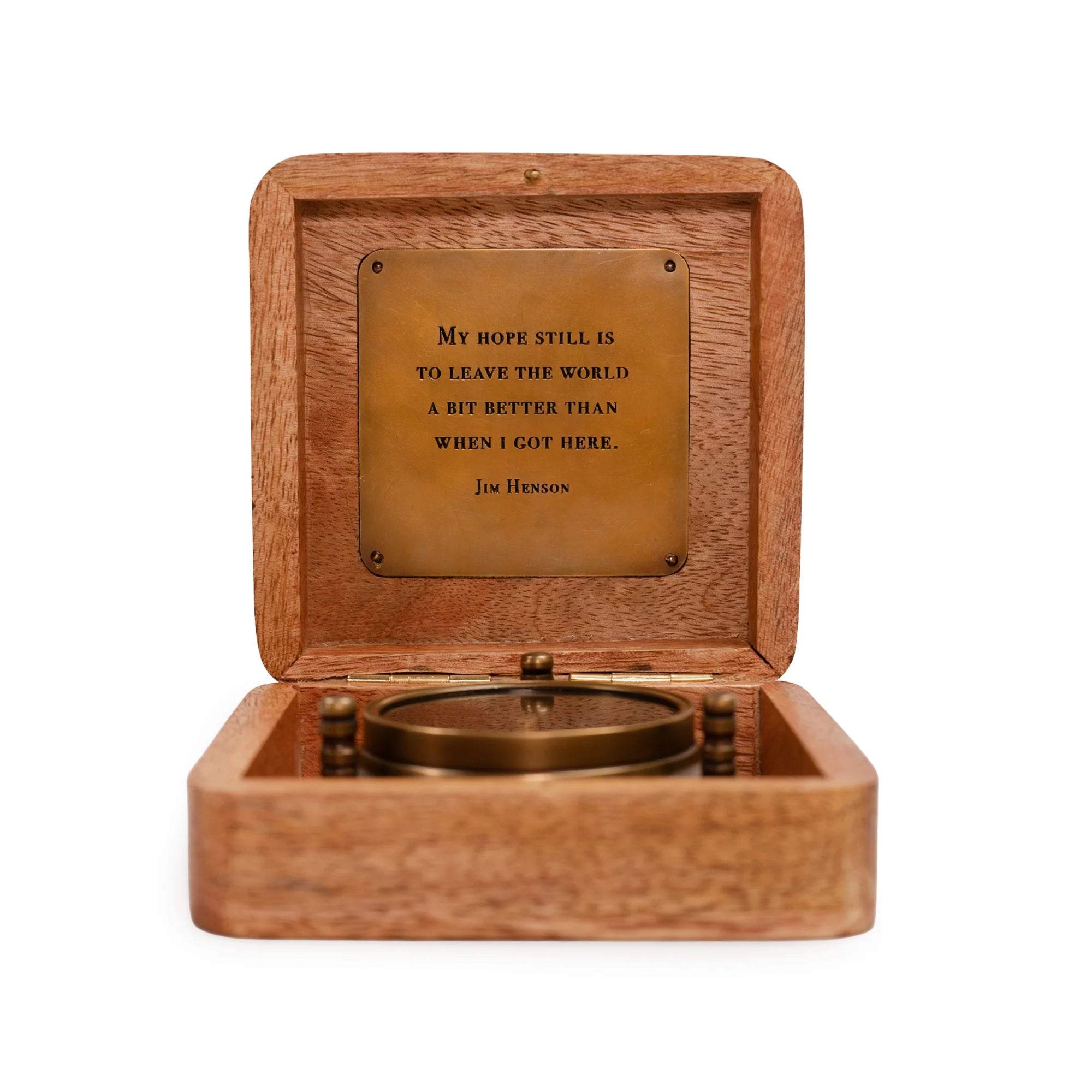 Tripod Compass in Jim Henson Wooden Box