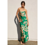 Heavy Hearted Strapless Bias Cut Maxi Dress
