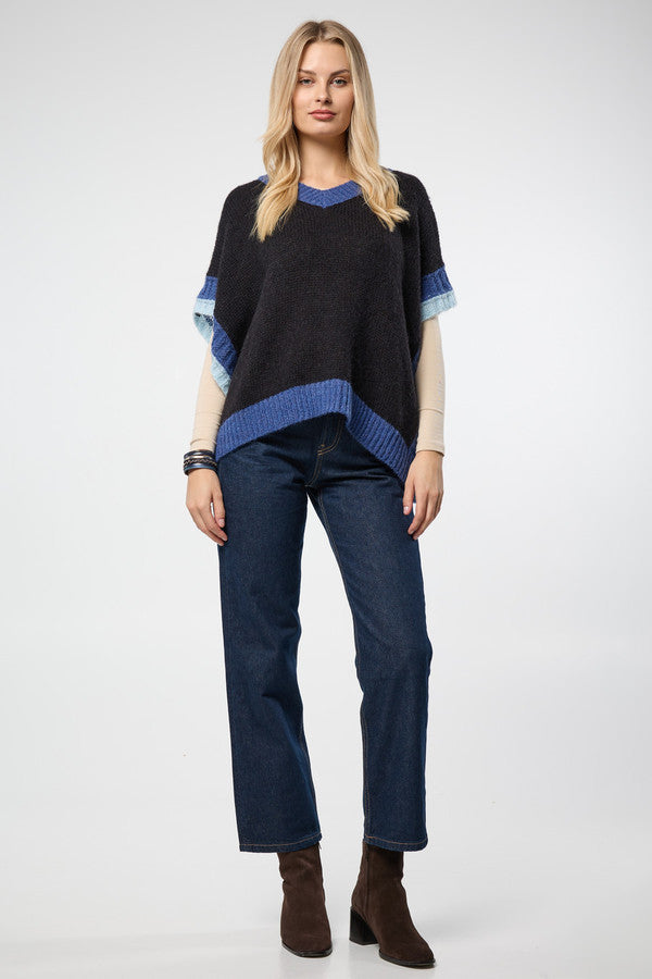 Saachi Colorblock Knit Sweater Vest