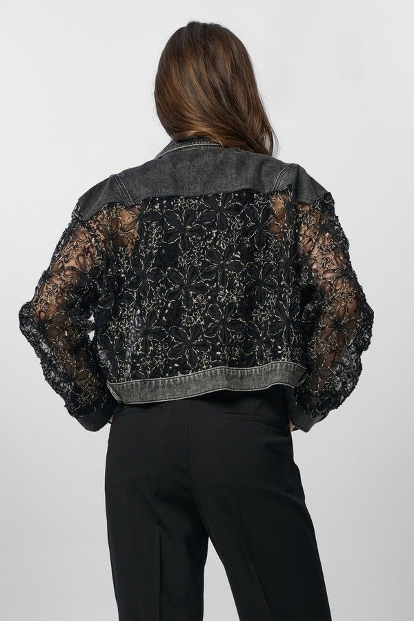 Denim Lace Jacket