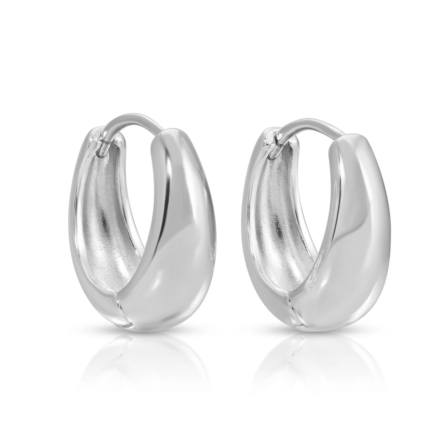 Splendid Iris Narrow to Wide Huggie Earrings