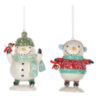 Ganz Snowman Skating Ornament