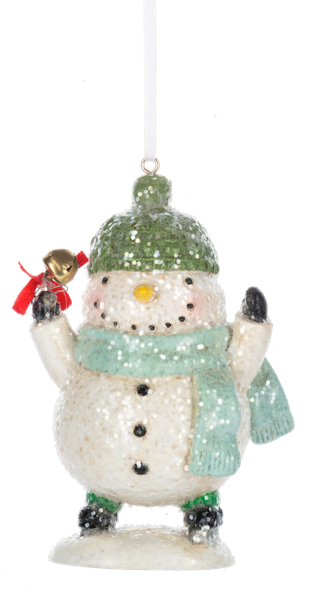 Ganz Snowman Skating Ornament