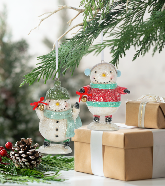 Ganz Snowman Skating Ornament