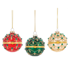 Ganz Glittered Hinged Ball Ornaments