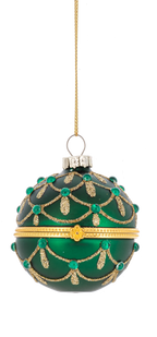Ganz Glittered Hinged Ball Ornaments