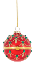 Ganz Glittered Hinged Ball Ornaments