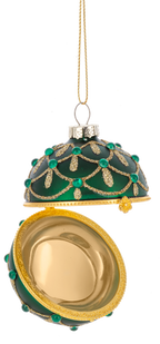 Ganz Glittered Hinged Ball Ornaments