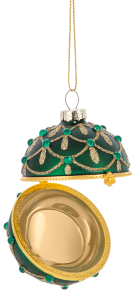 Ganz Glittered Hinged Ball Ornaments