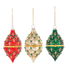 Ganz Glittered Hinged Drop Ornaments