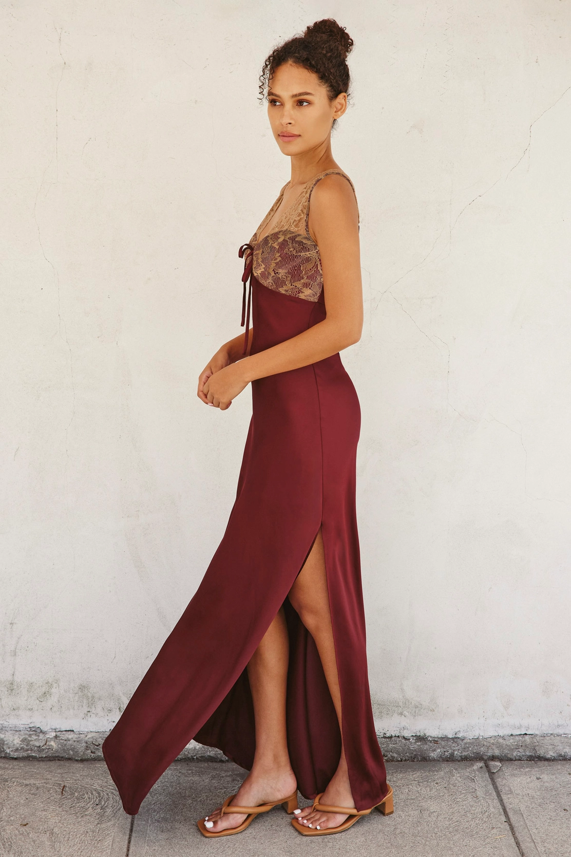 contrast maxi dress Molly Contrast Maxi Dress