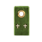 Splendid Iris Stud Earrings on Velvet Gift Tag