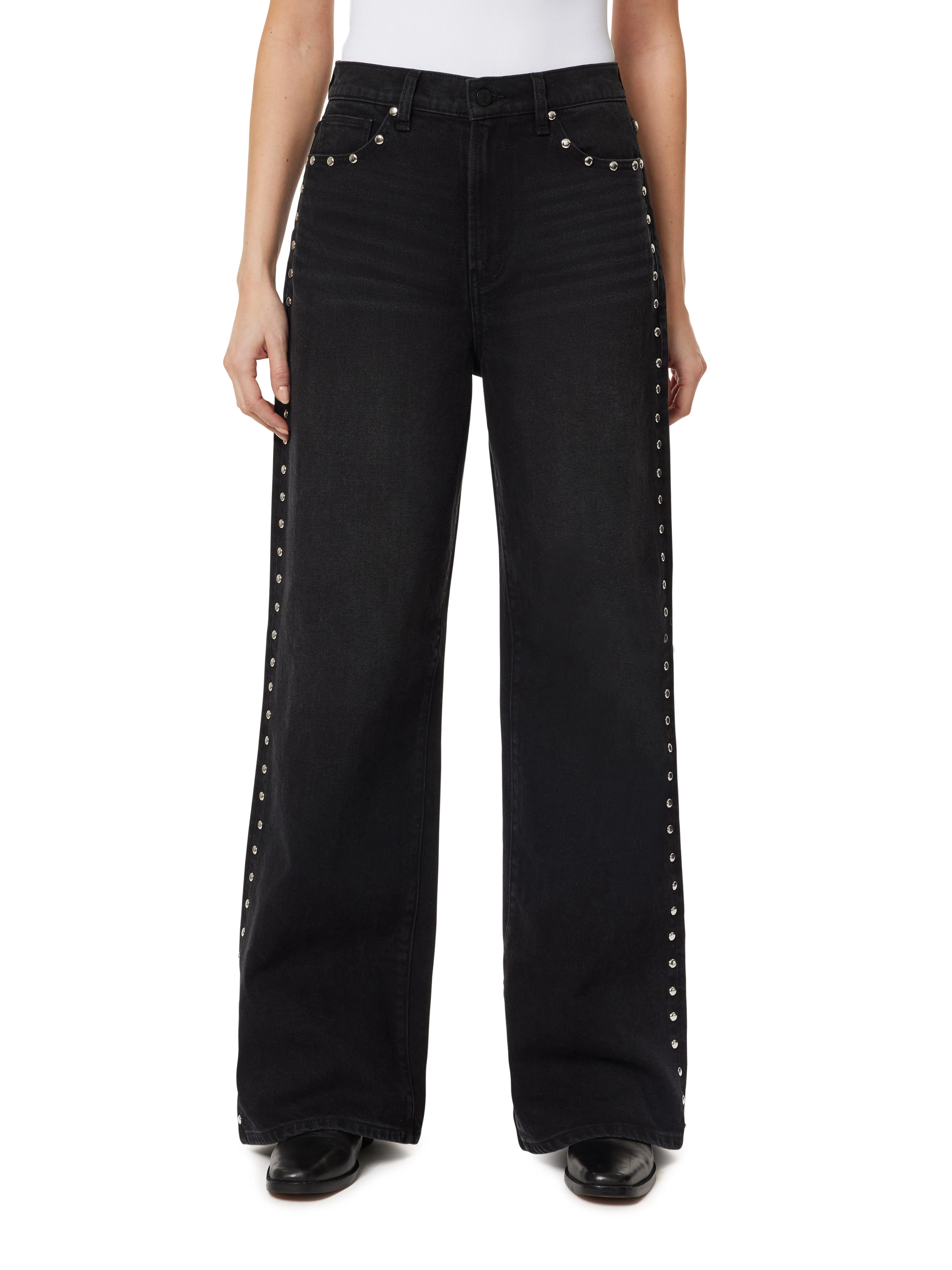 Habitual Gemma Wide Leg Studded Jean
