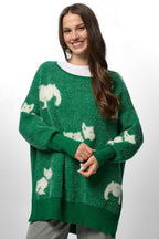Dog Motif Pullover