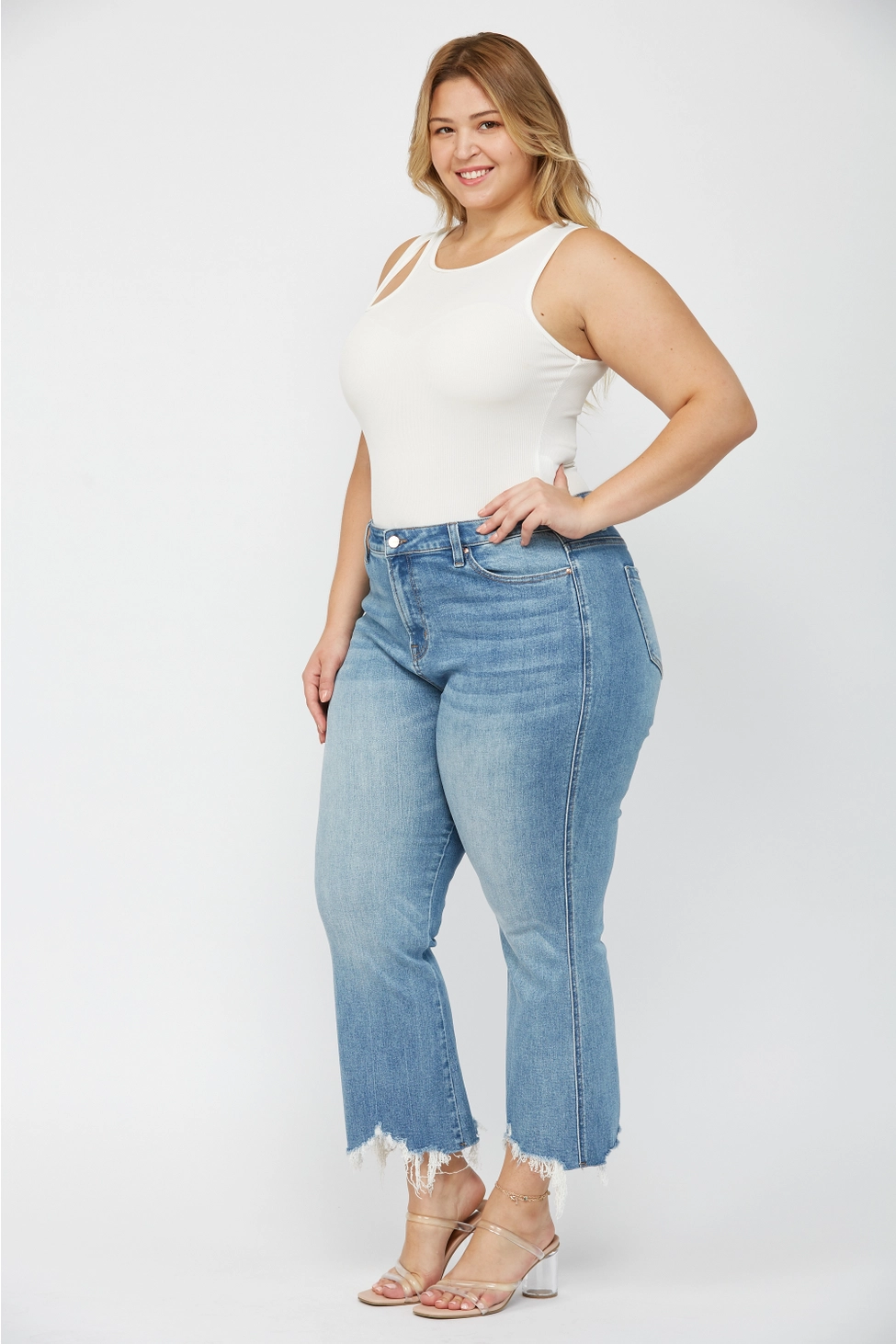 Mica High-Rise Crop Flare