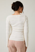 Brushed Lace Bell Sleeve