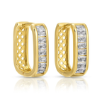 Splendid Iris Large Baguette Oblong Huggies