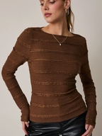 Brushed Lace Bell Sleeve